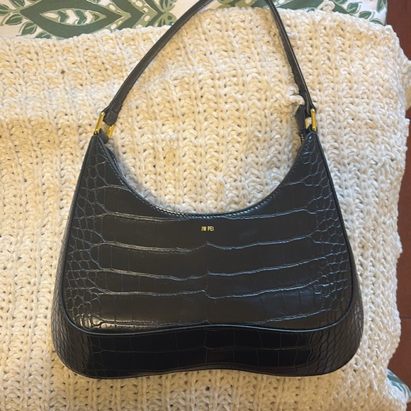 Jw pei ruby shoulder bag - black croc - Picture 2 of 3